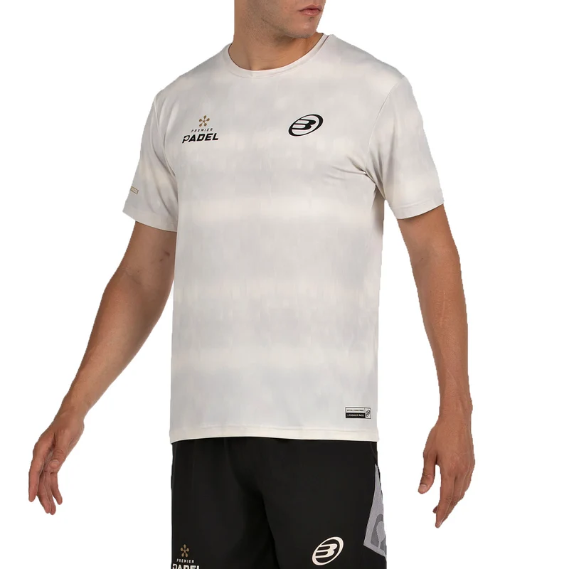 Bullpadel Men's Pasco Premier Padel T-Shirt Ecru