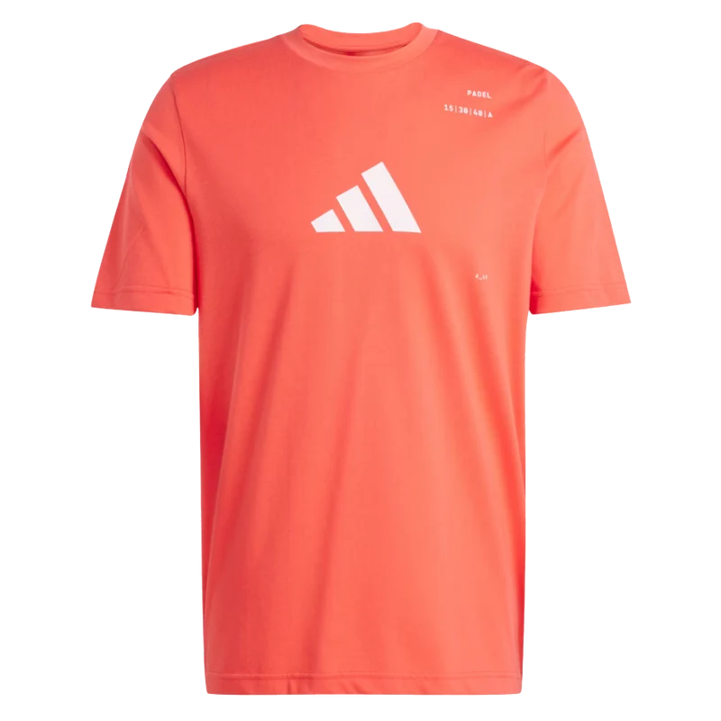 Adidas Men's Padel Category Graphic T-Shirt Red