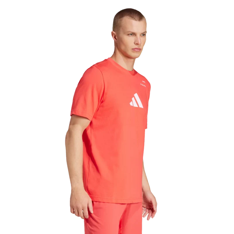 Adidas Men's Padel Category Graphic T-Shirt Red