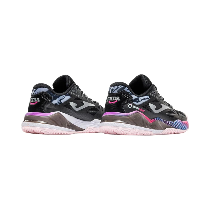 Spin Padelschuh Damen - schwarz, pink