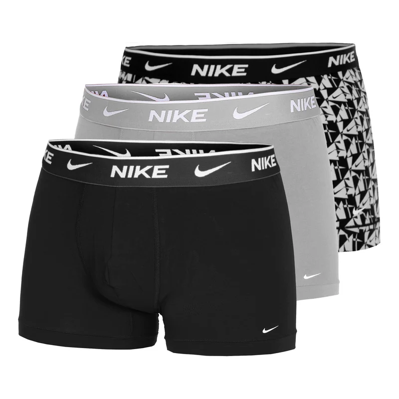 Everyday Stretch Trunk Boxer Short 3er Pack Herren - mehrfarbig, hellgrau