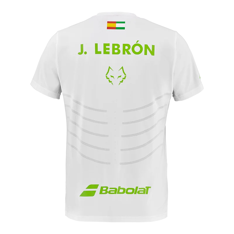 Camiseta Babolat Réplica White/White 2026 J. Lebrón