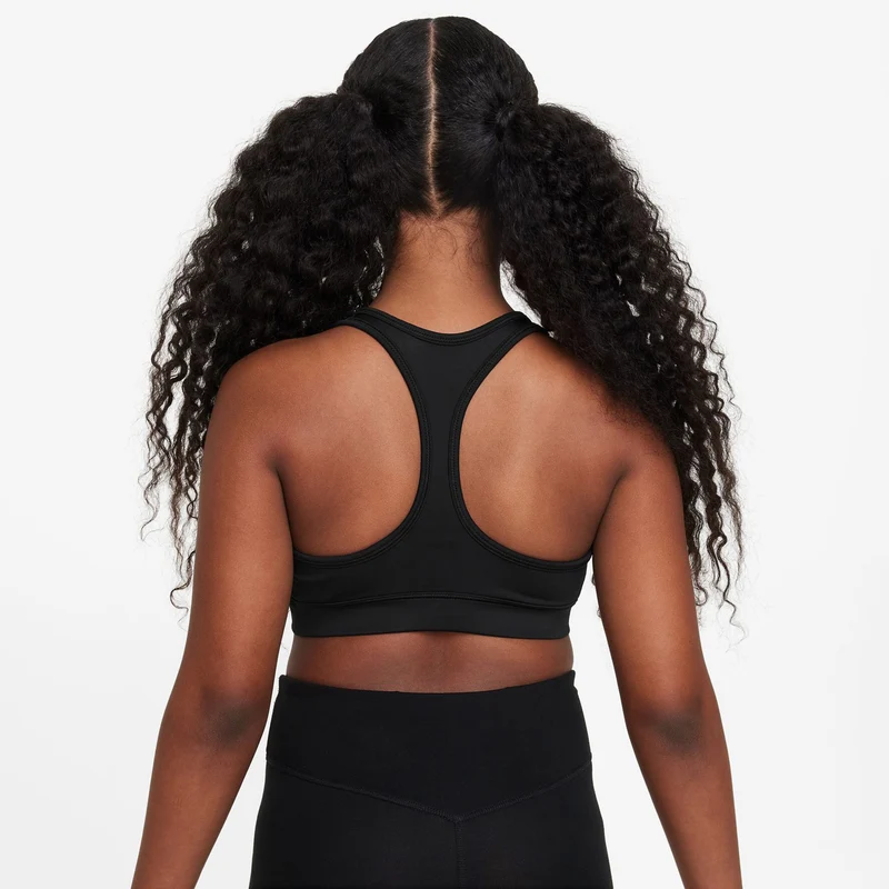 Dri-Fit Swoosh Sport-BH Mädchen-Schwarz