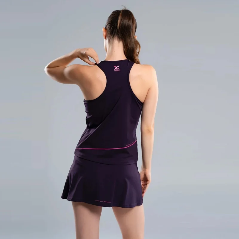 Pro Tank-Top Damen-schwarz,pink