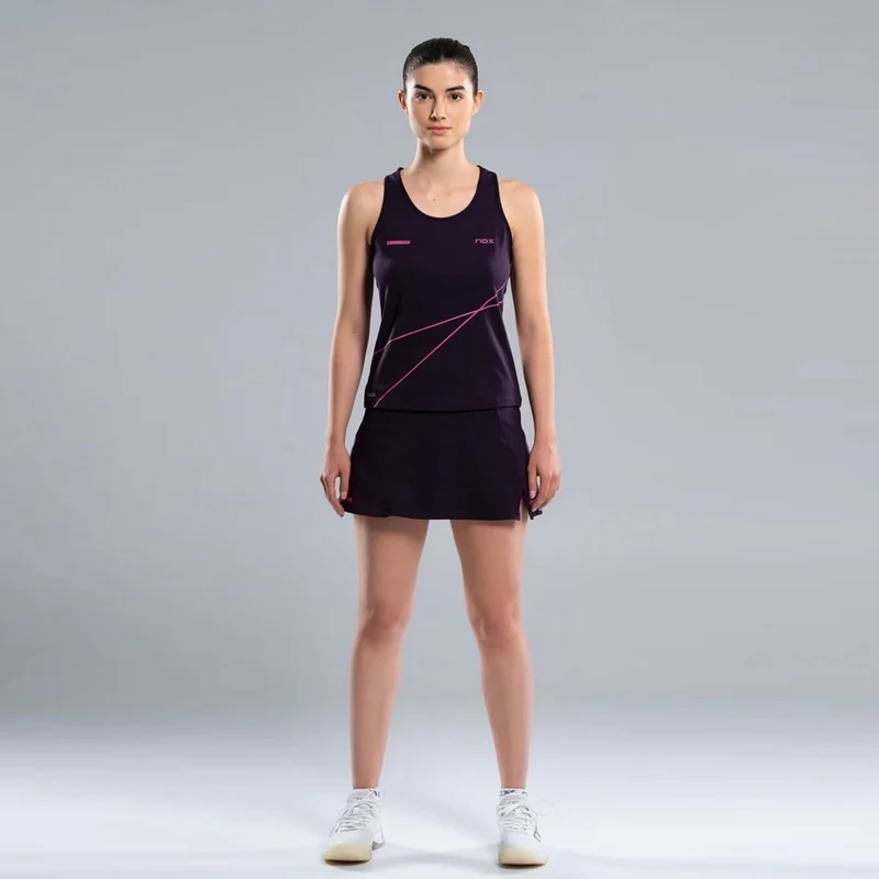 Pro Tank-Top Damen-schwarz,pink