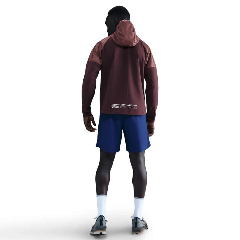Miler Laufjacke Herren - dunkelrot, bronze