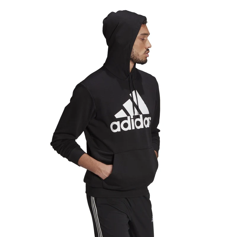 Big Logo French Terry Hoody Herren-schwarz, weiß