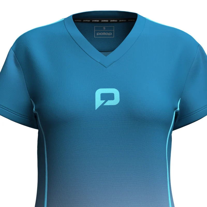 Pallap Women's Technical T-Shirt Petrol Blue