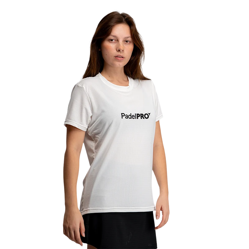 Camiseta Pro Basic Mujer PadelPRO Blanca
