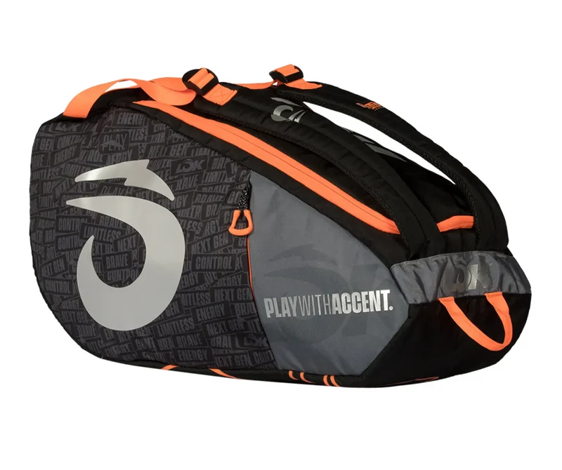 Lok One Padel Racket Bag Black/Orange