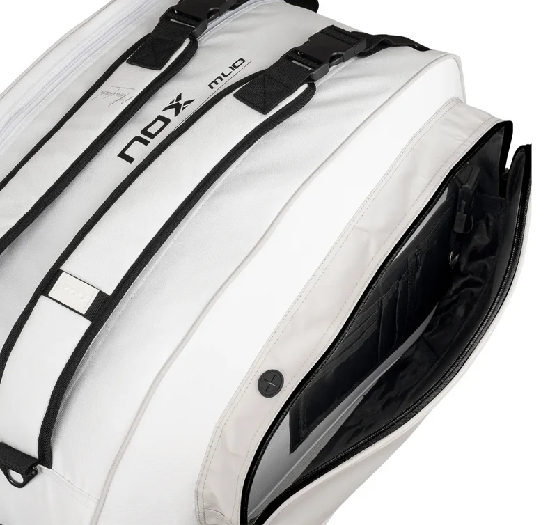 Nox ML10 Team Padel Racket Bag White Grey