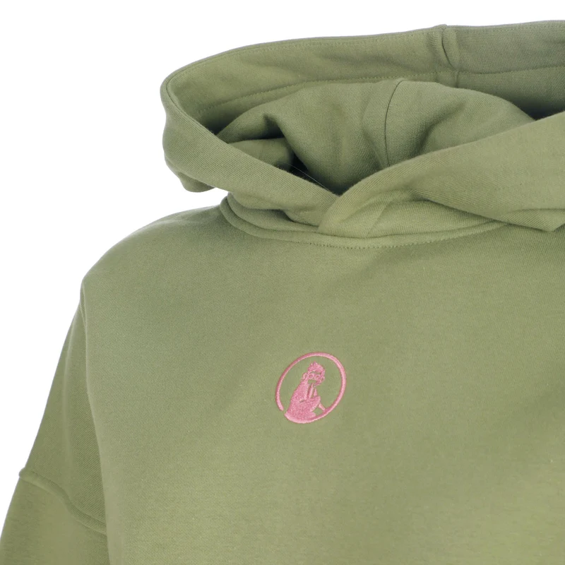 Club House Oversize Hoody Damen - khaki