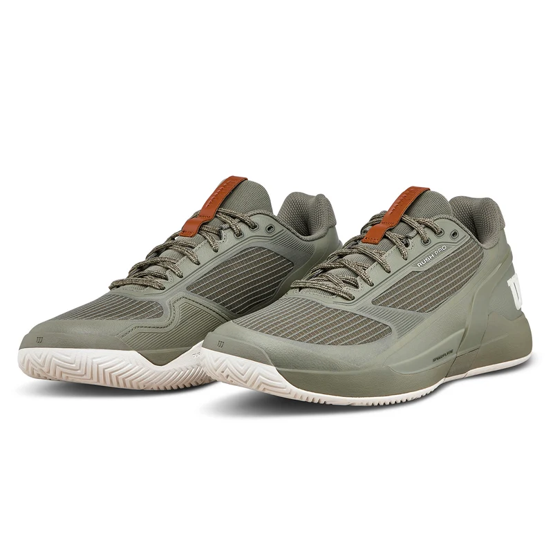 Wilson Men's Rush Pro 5 DST Tennis Shoes Vetiver/Tofu/Caramel