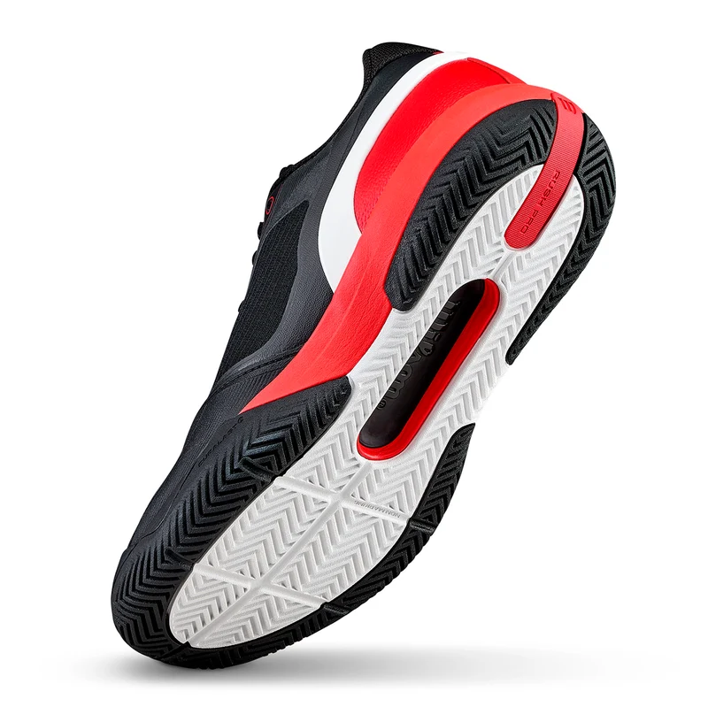 Wilson Men's Rush Pro 5 Tennis Shoes Black/Red/White