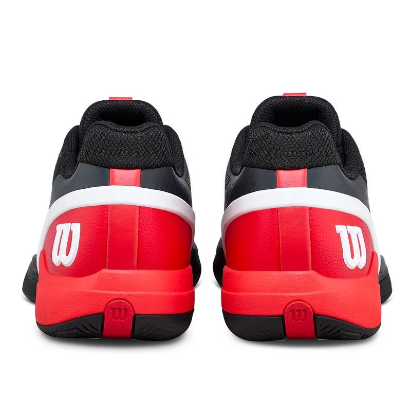 Wilson Men's Rush Pro 5 Tennis Shoes Black/Red/White