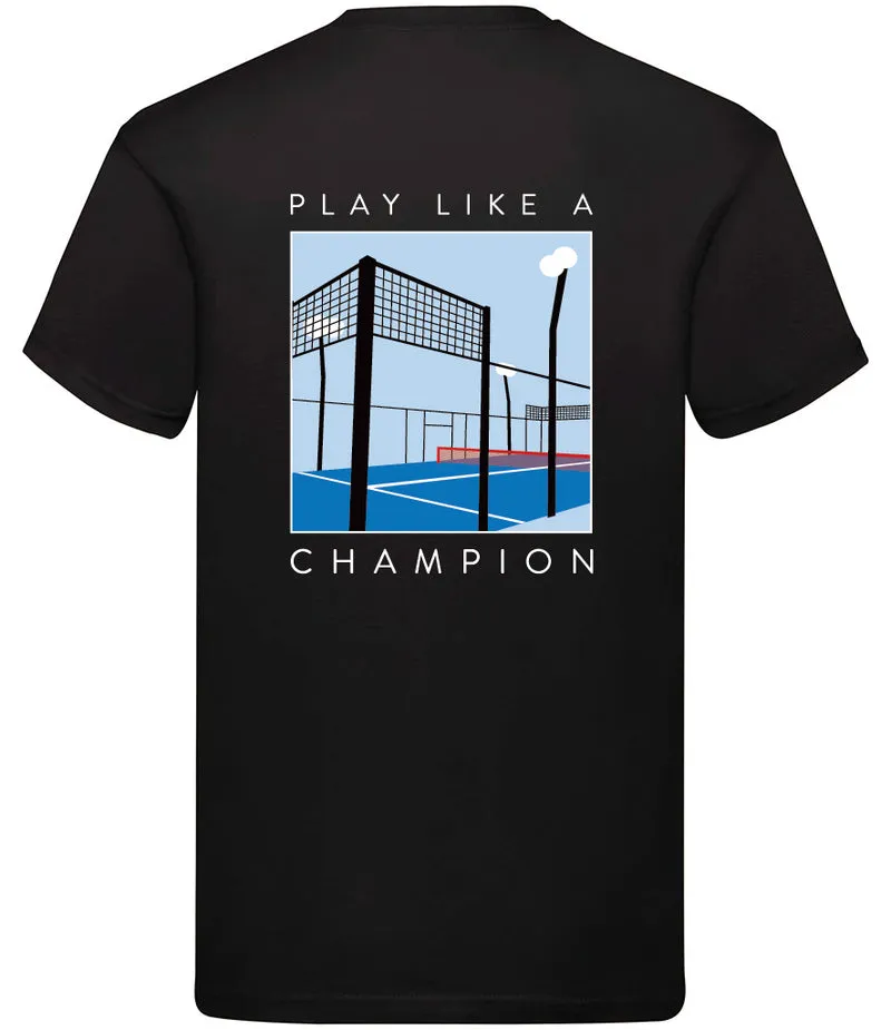 PDH Padel Court T-Shirt Black