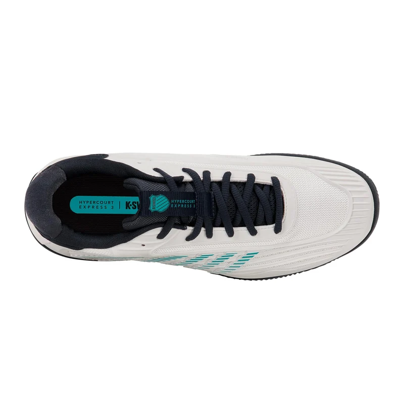 Hypercourt Express 3 Sandplatzschuh Herren - weiß, türkis