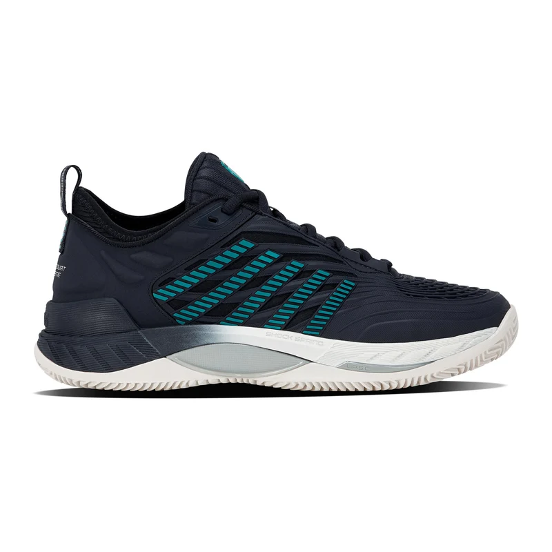 Hypercourt Supreme 2 Sandplatzschuh Herren - schwarz, türkis