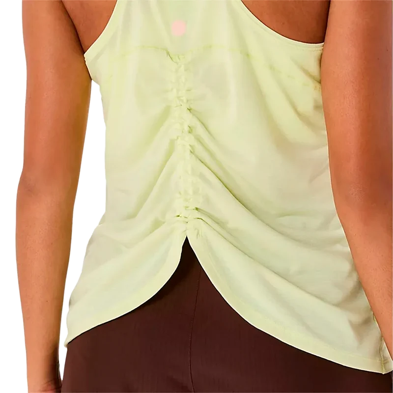 Camiseta Asics Nagino Run Ajustable Amarillo Mujer 2026