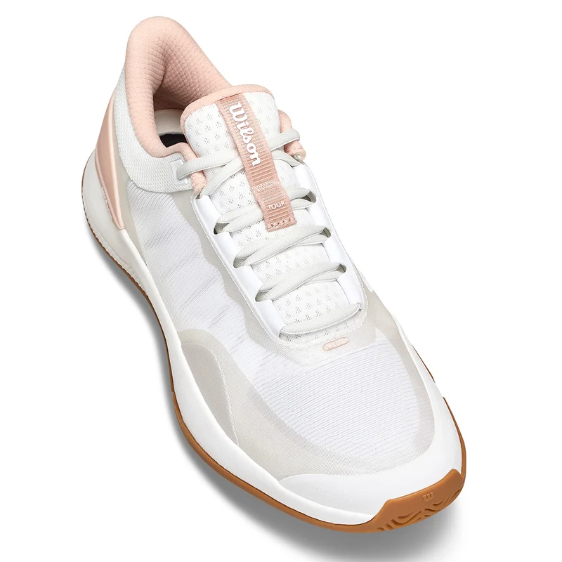 Wilson Women's Intrigue Tour Tennis Shoes White/Cameo Rose