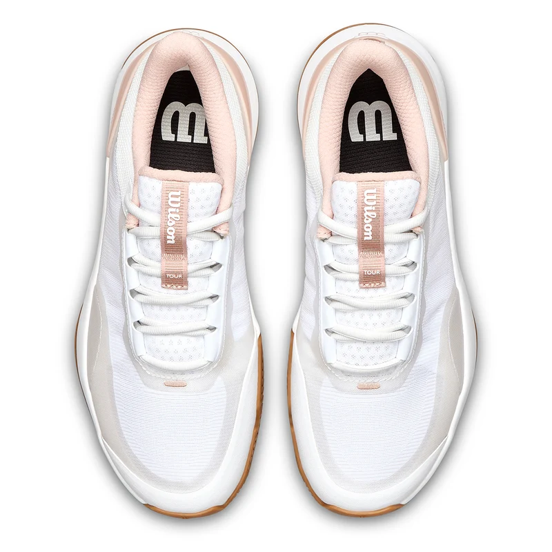 Wilson Women's Intrigue Tour Tennis Shoes White/Cameo Rose