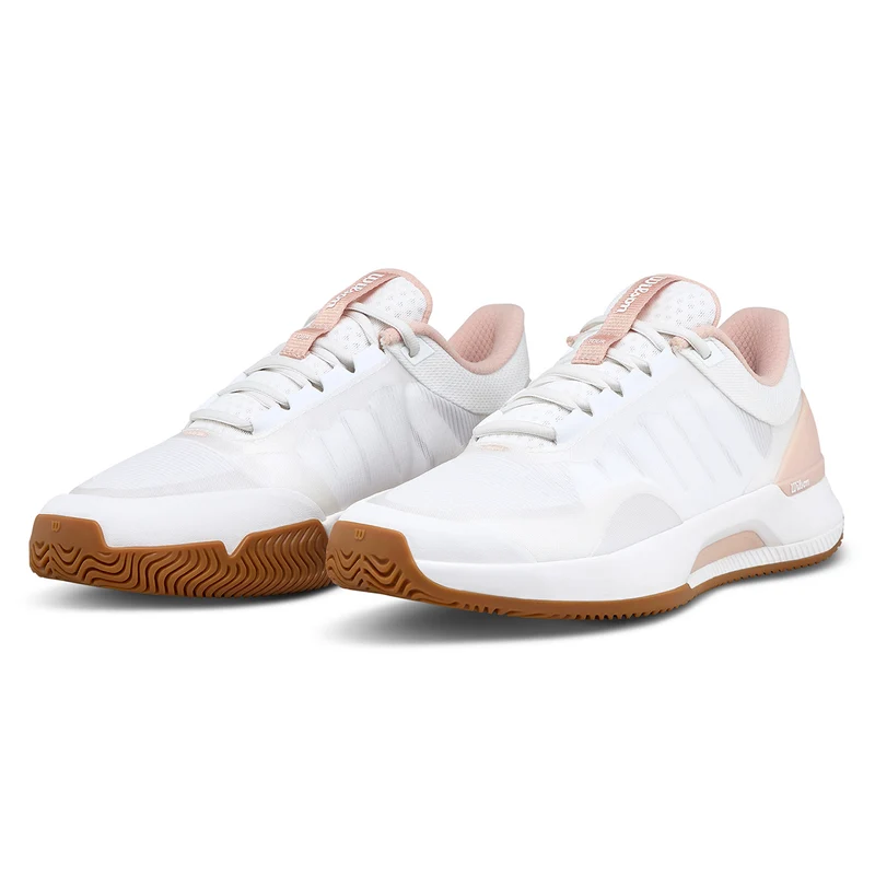 Wilson Women's Intrigue Tour Tennis Shoes White/Cameo Rose
