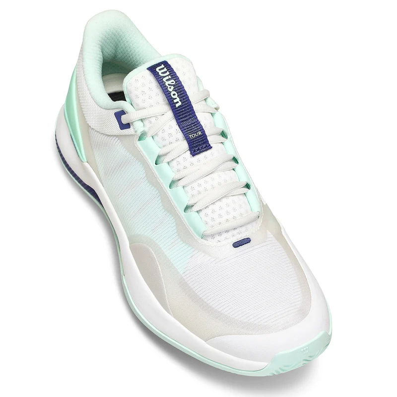 Wilson Women's Intrigue Tour Tennis Shoes White/Bay/Skipper Blue