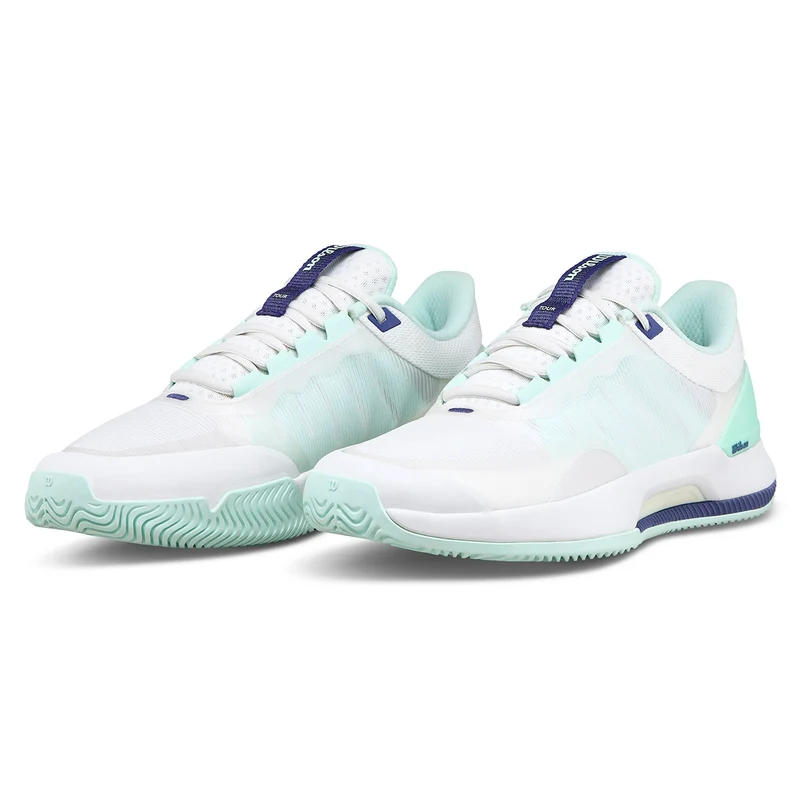 Wilson Women's Intrigue Tour Tennis Shoes White/Bay/Skipper Blue