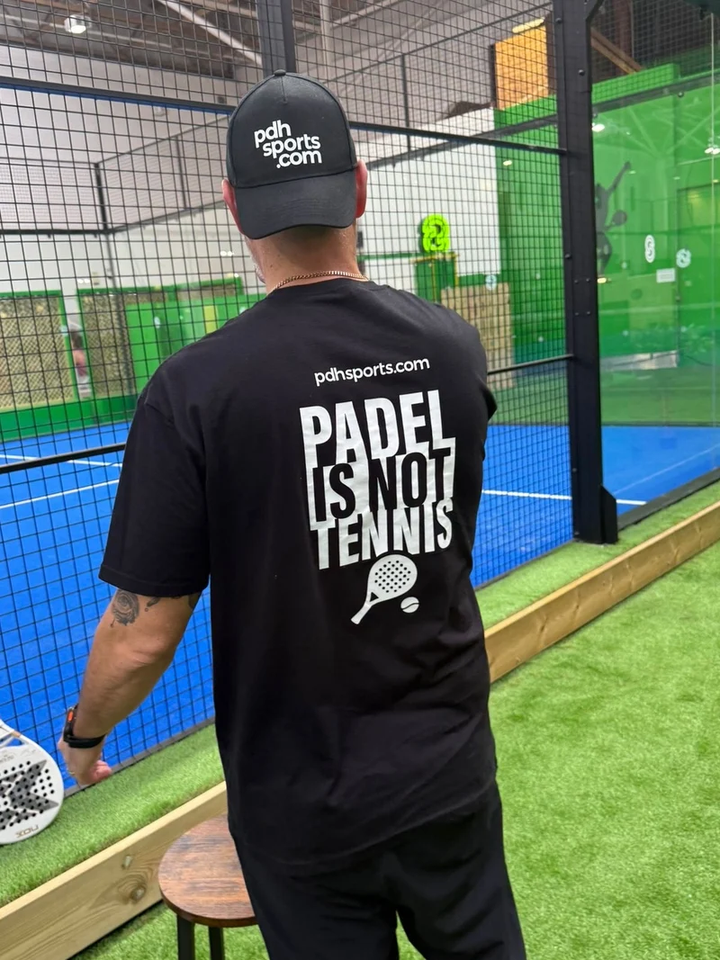 PDH Padel is not Tennis T-Shirt V2 Black