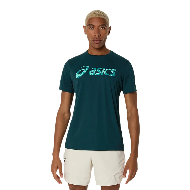 Camiseta Asics Match Seasonal Graphic Verde Saxon
