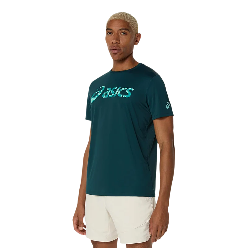 Camiseta Asics Match Seasonal Graphic Verde Saxon