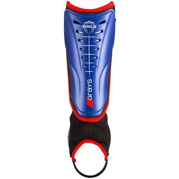 Grays Shield Shin Pads Royal Blue / Red - 26/27