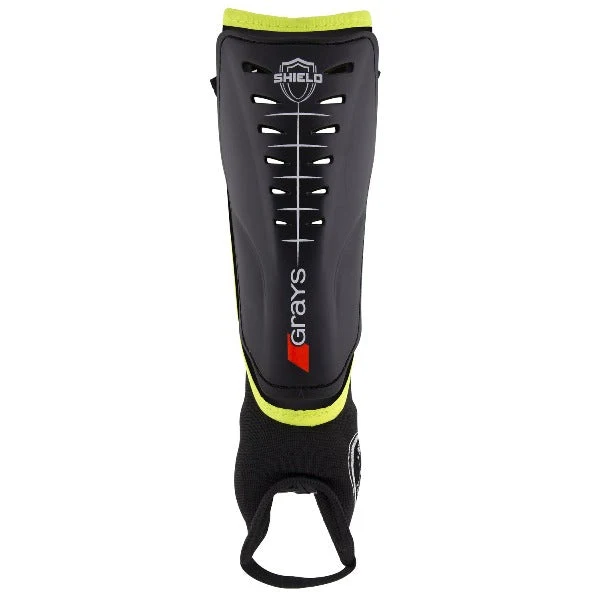 Grays Shield Shin Pads Black/Yellow 26/27