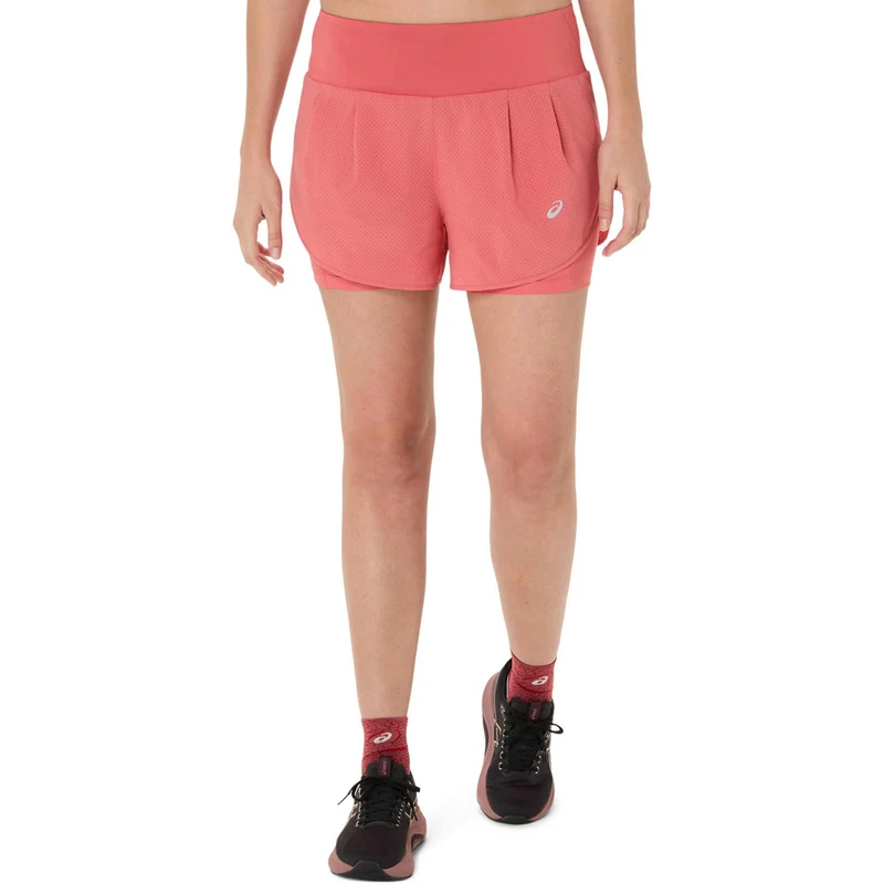 Road 2in1 3.5in Laufshorts Damen - berry, pink