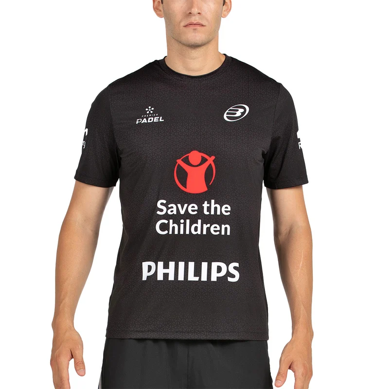 BULLPADEL MOFERO Negro FW25 MARTIN DI NENNO (Camiseta Oficial)