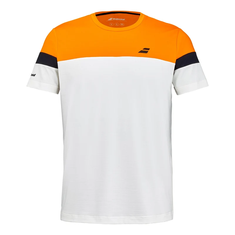 Performance Crew Neck T-Shirt Herren - creme, orange