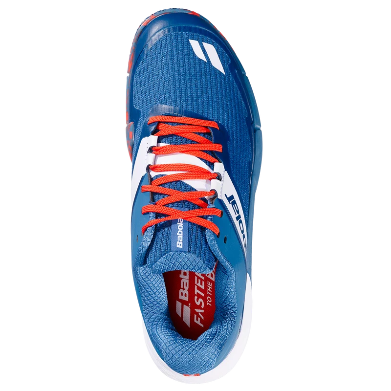 Babolat Men's Movea 2 Padel Shoes 26 Seaport/Cherry Tomato Red