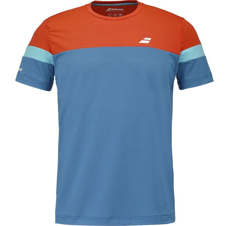 Babolat Men's Crew Neck Tee Seaport/Red