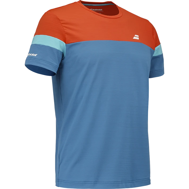 Babolat Men's Crew Neck Tee Seaport/Red