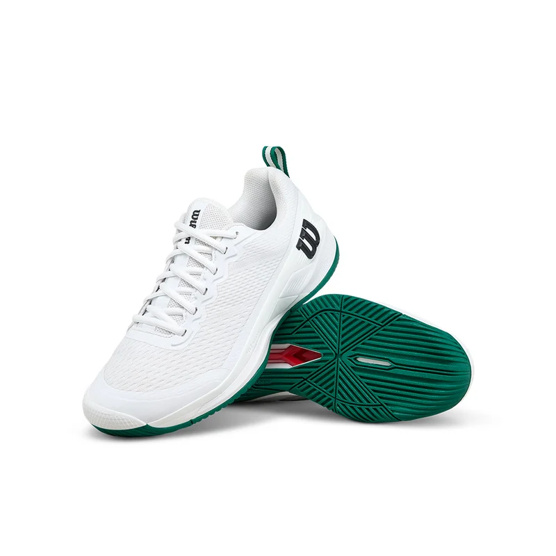 WILSON RUSH PRO 4.5 White/Green FW25 (Zapatillas)