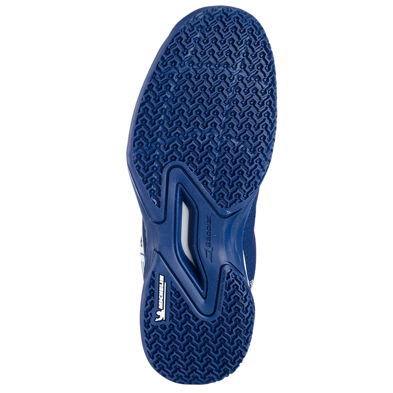 Babolat Junior Jet Premura 2 Padel Shoes Blue Depths/Green Flash