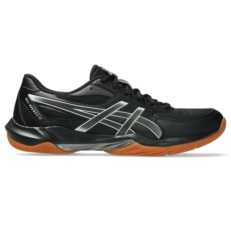 Asics Men's Gel Rocket 12 Indoor Court Shoes Black Gunmetal