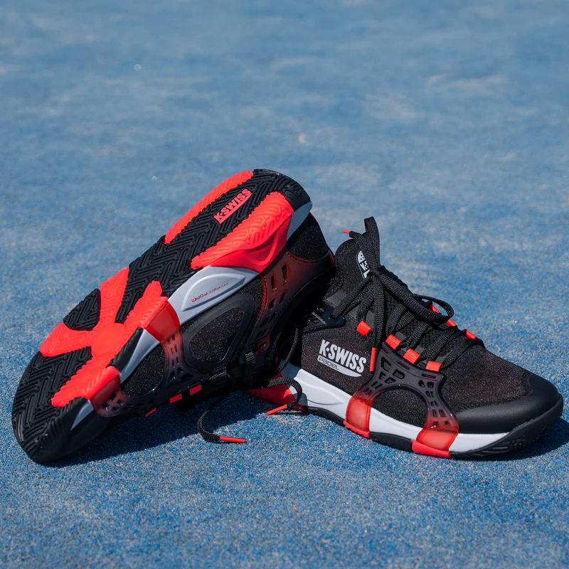 K-Swiss Men's K-Frame Padel Shoes Black Neon Lava