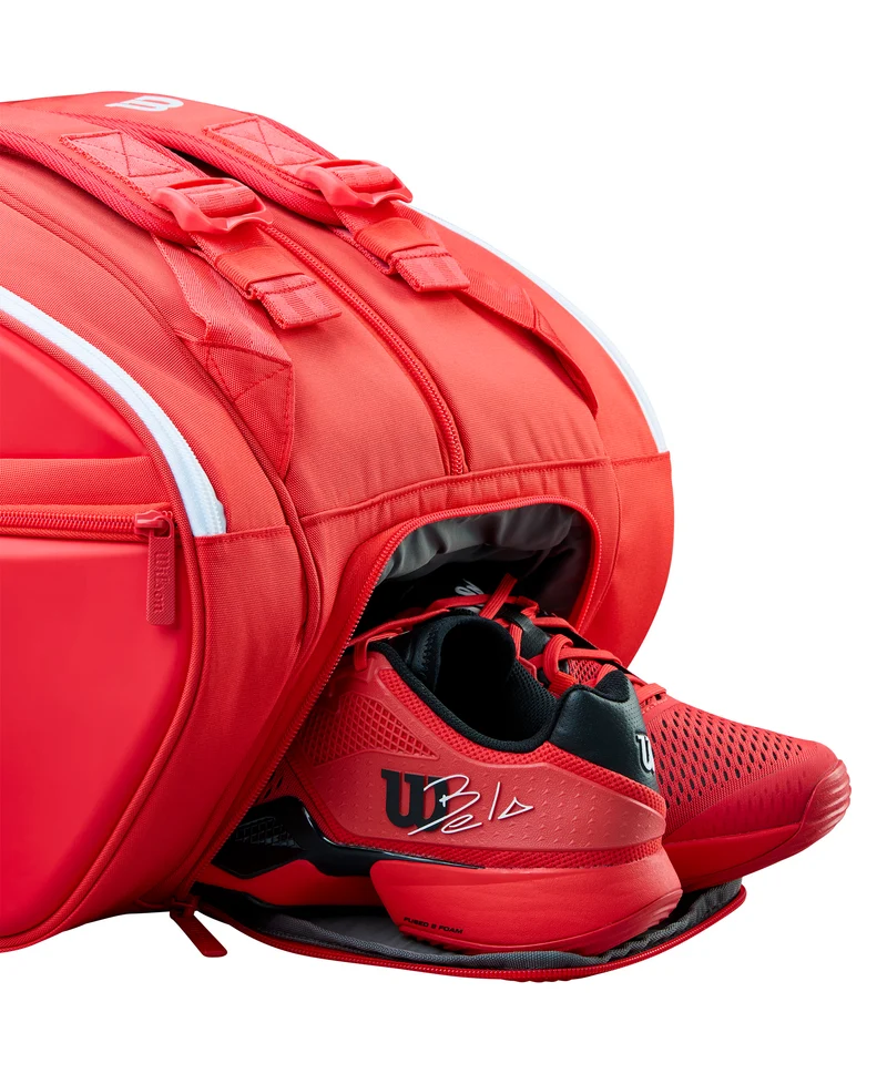 Wilson Super Tour Padel Racket Bag 2026 Red