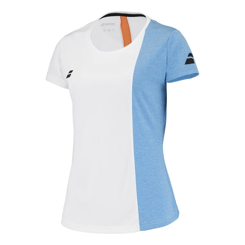 Play T-Shirt Damen-Weiß,Hellblau