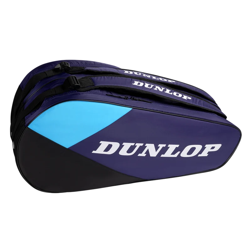 Dunlop FX Club 10 Racket Bag Violet/Black/Cyan