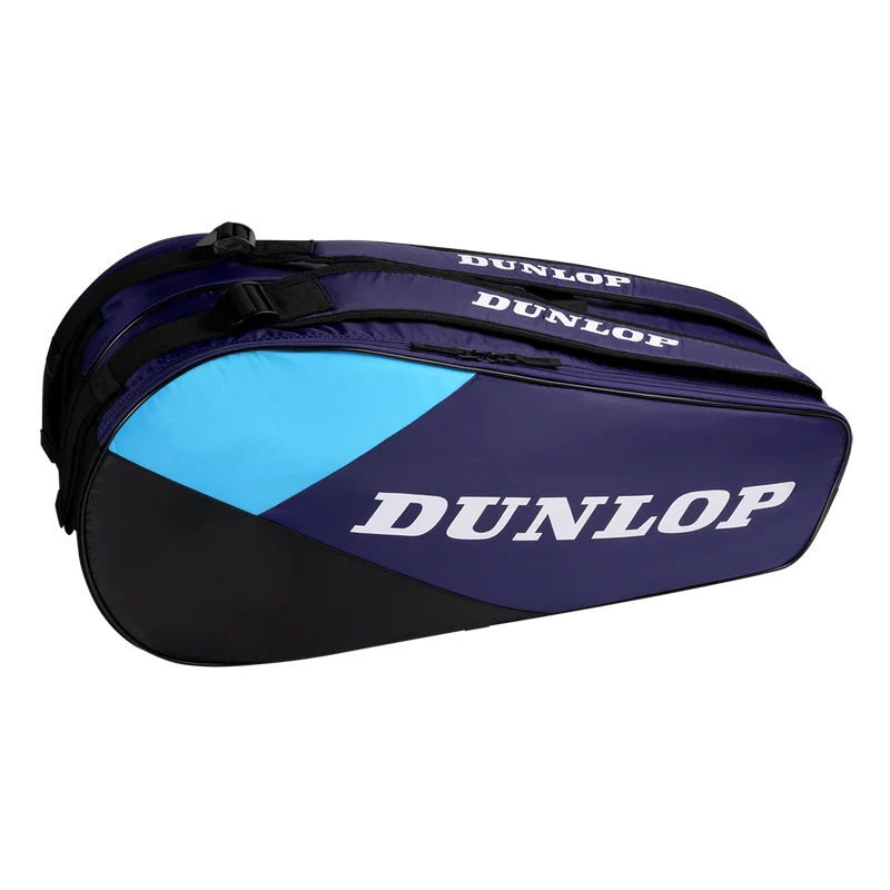 Dunlop FX Club 6 Racket Bag Violet/Black/Cyan