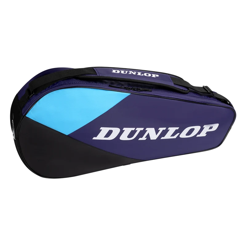 Dunlop FX Club 3 Racket Bag Violet/Black/Cyan