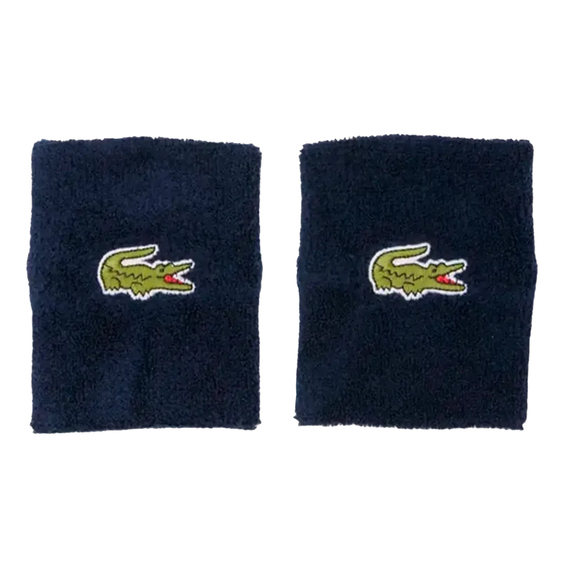 Muñequeras Lacoste Azul Marino (Pack x2)