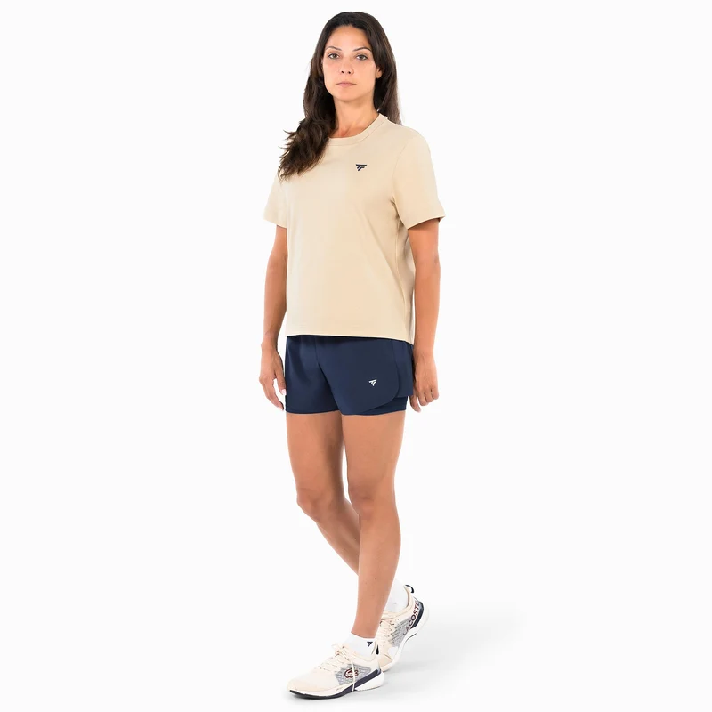 Graphic T-Shirt Damen - beige